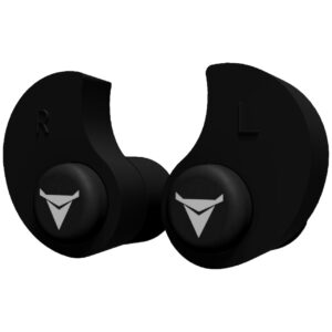 Custom Molded Black Earplugs