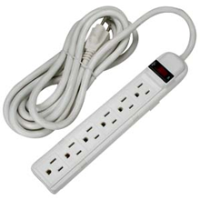 15Ft 6Outlet Surge Protector 15A, 200J
