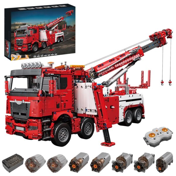 4883pcs+ DIY Assembly Road Rescue Vehicle