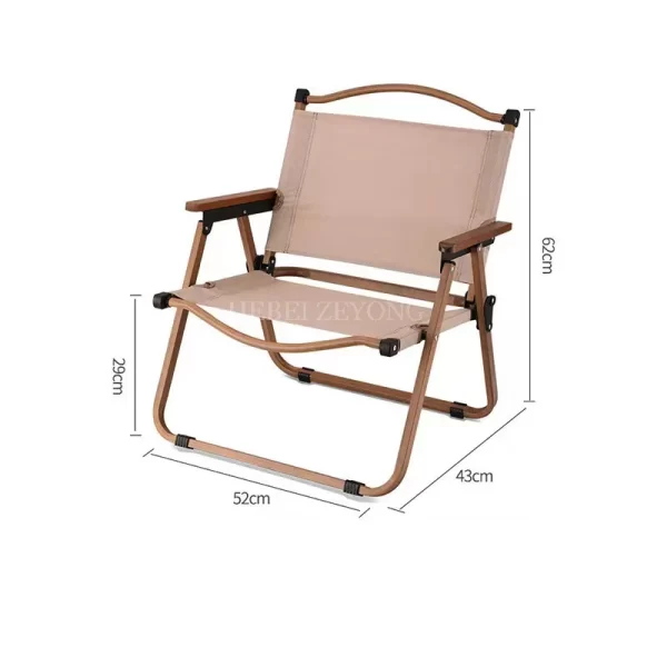 Lightweight Portable Iron Aluminium Alloy Patio Garden Camping Outdoor Furniture Fishing Folding Chair Patio - Image 6