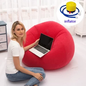 Big Portable Kids Cozy Sofa Chair Waterproof Inflatable Living Room Furniture Bean Bag Chairs