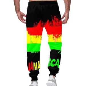 Jamaica Rasta Reggae Man Pants Sport Casual Long Pants Fitness Cool Stylish Colourful Rasta Pants Breathable Men Clothing