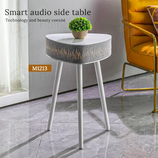 Modern Simple Multifunctional Wireless Charger Speaker Smart Coffee Table 360 Audio Tea Table Side Table Living Room Furniture