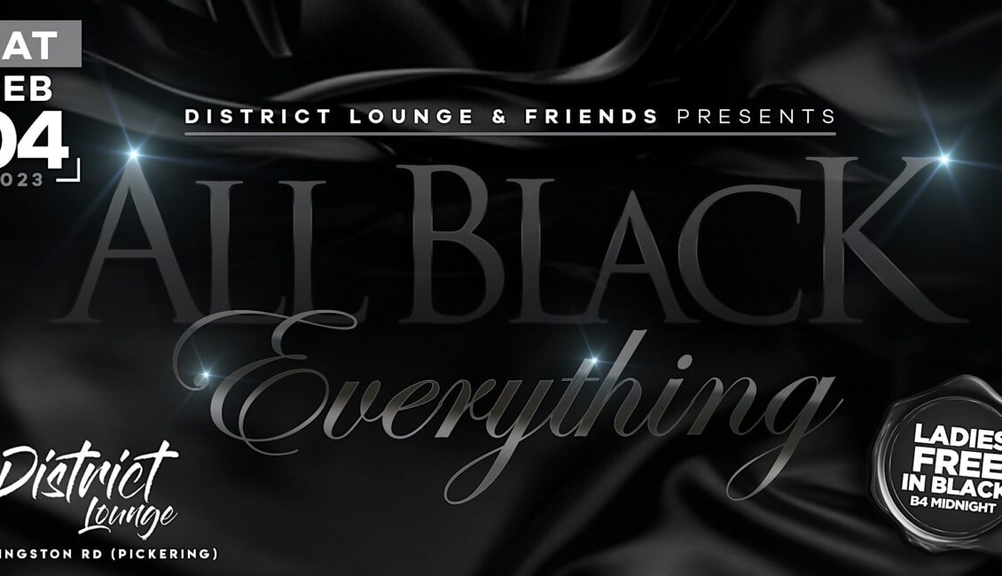 ALL BLACK EVERYTHING Inside District Lounge