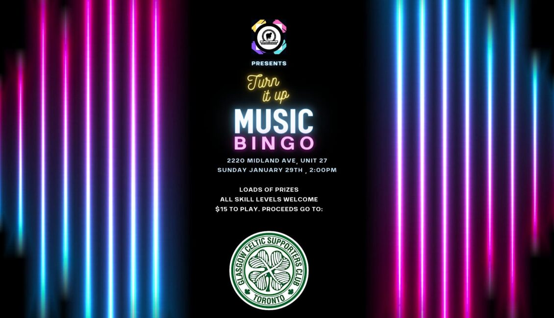 Music Bingo at Glasgow Celtic Supporters Club