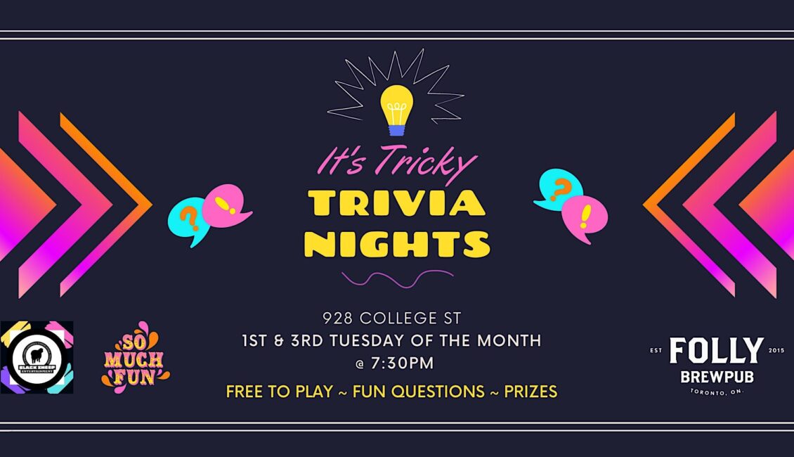 It’s Tricky Trivia at Folly Brewpub