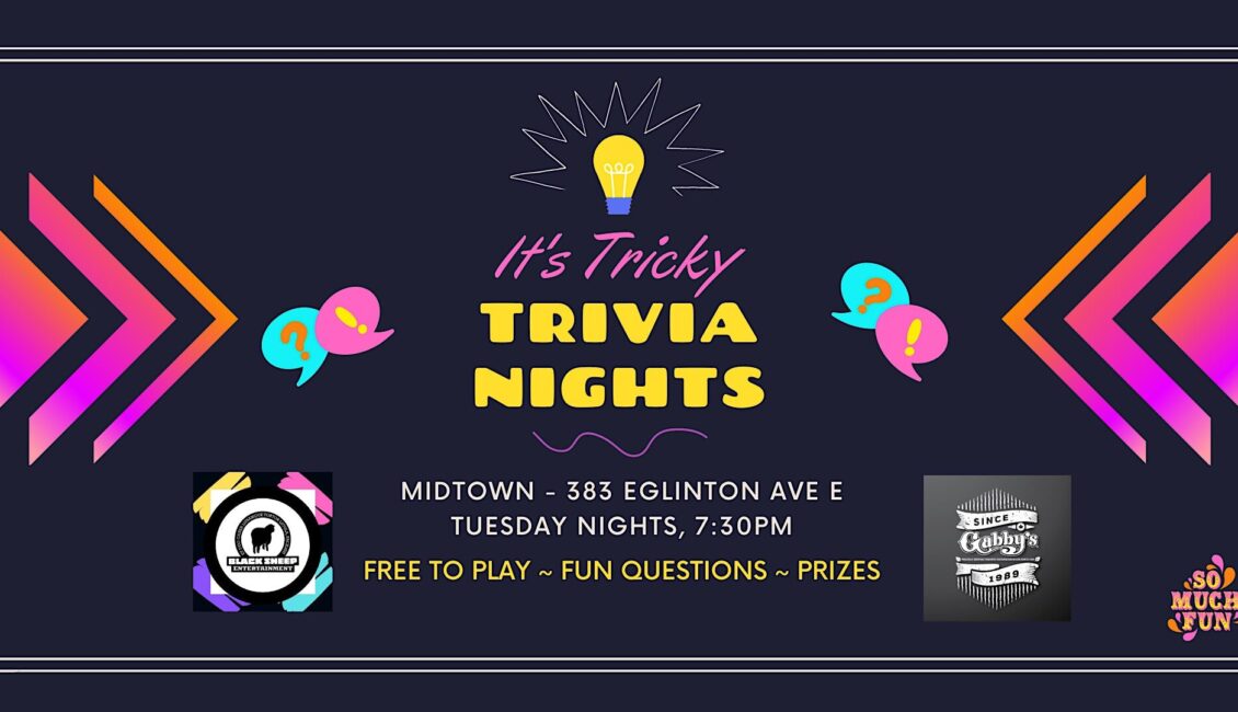 It’s Tricky Trivia at Gabby’s, Midtown