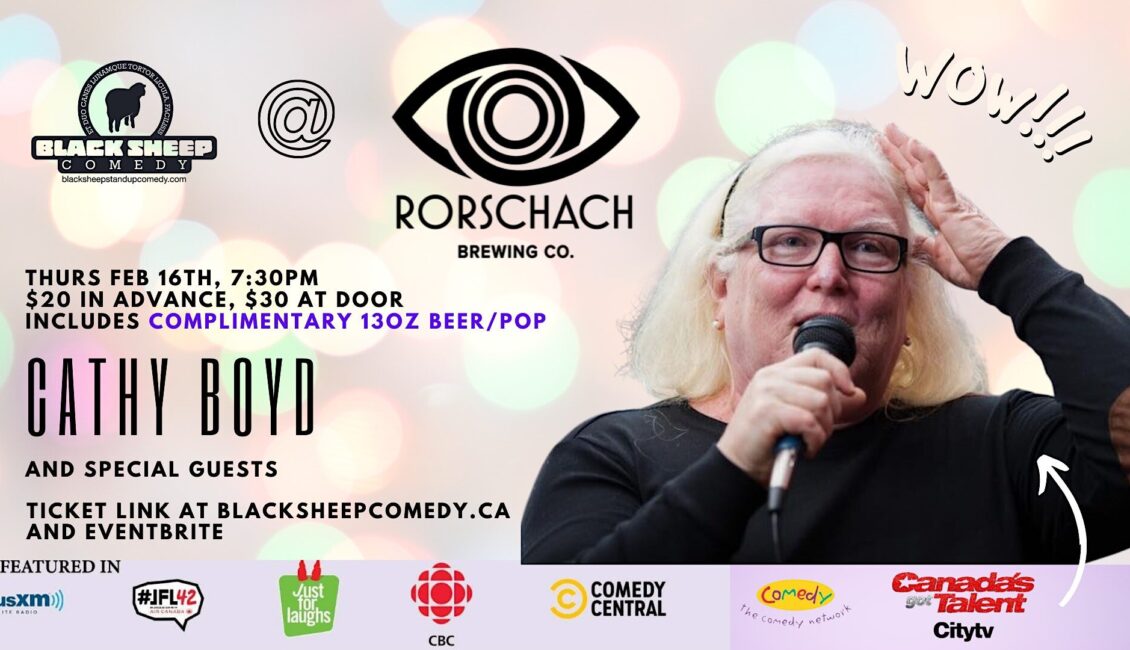 Black Sheep Comedy @ Rorschach Brewing Co. Featuring Cathy Boyd