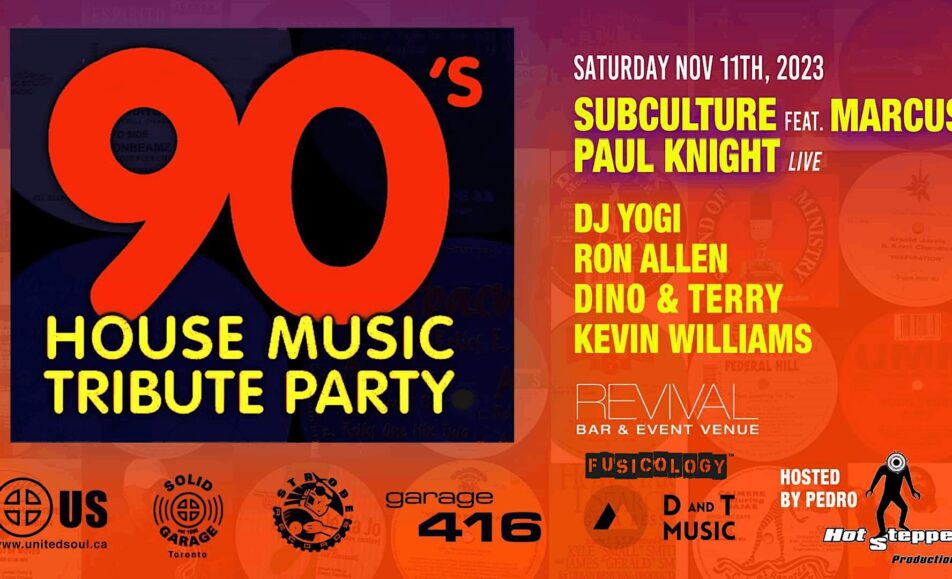 90’s House Music Tribute Party