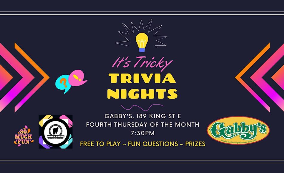 It’s Tricky Trivia at Gabby’s on King East