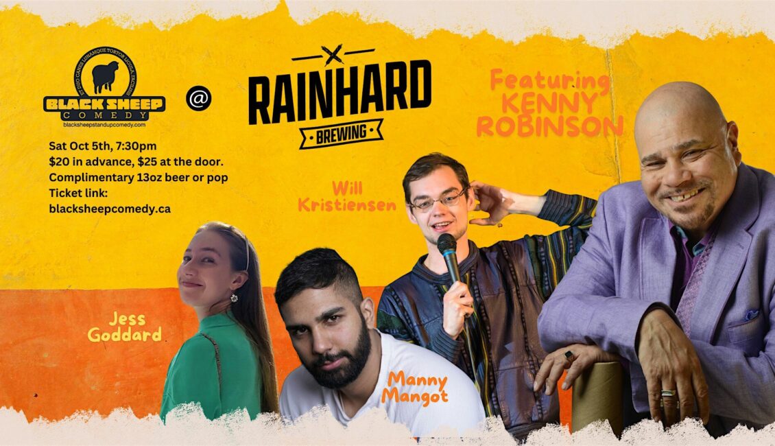 Black Sheep Comedy @ Rainhard Brewing Featuring KENNY ROBINSON