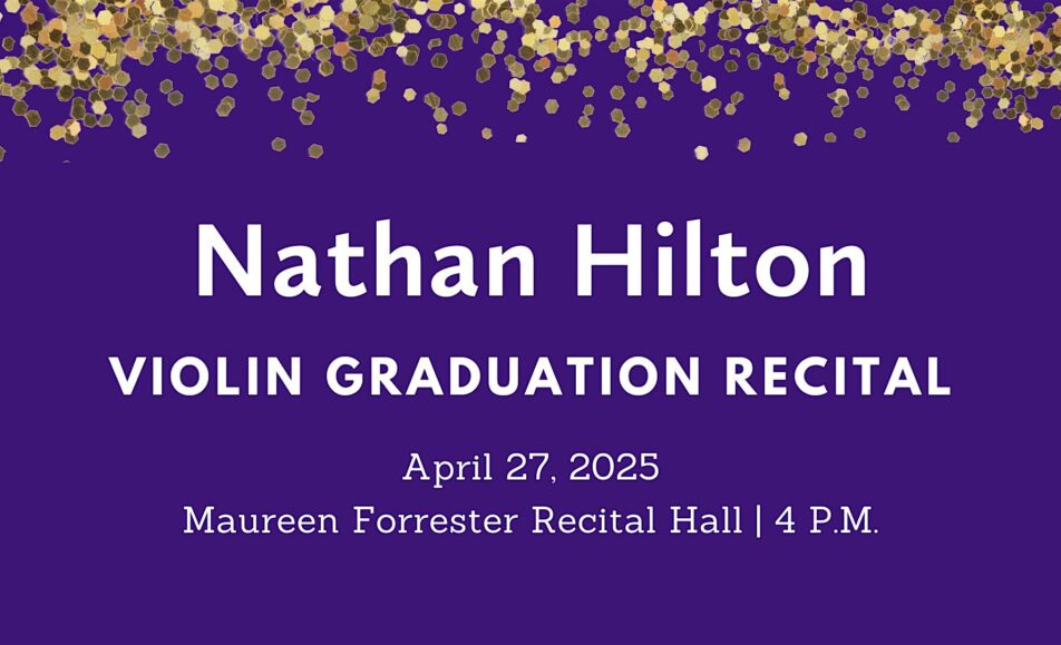Graduation Recital: Nathan Hilton, violin