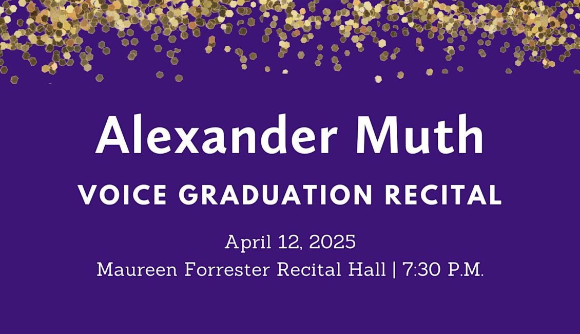 Graduation Recital: Alexander Muth, voice