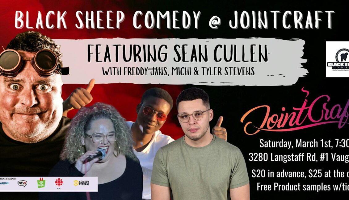 Black Sheep Comedy @ JointCraft Featuring SEAN CULLEN