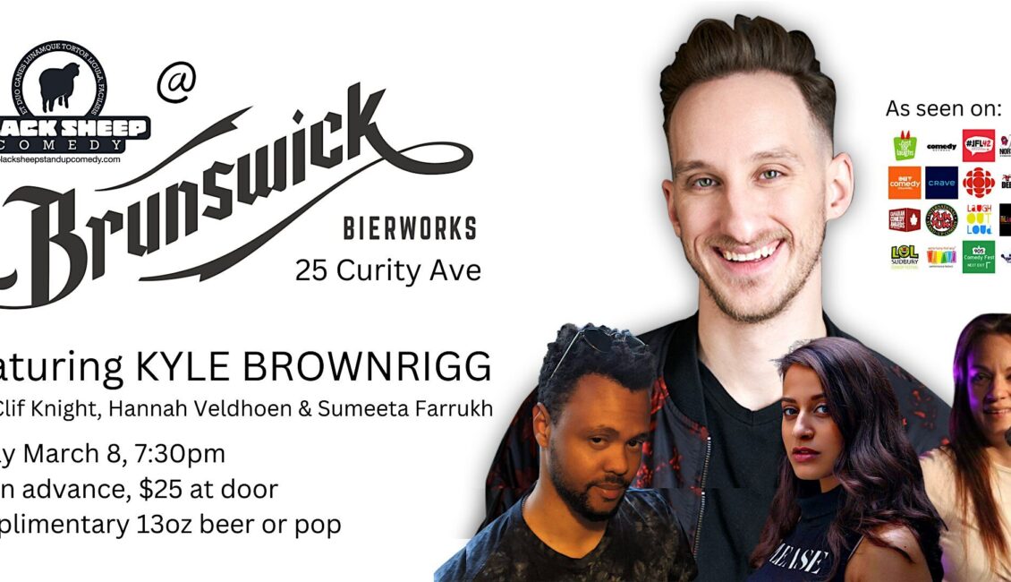 Black Sheep Comedy @ Brunswick Bierworks Featuring KYLE BROWNRIGG