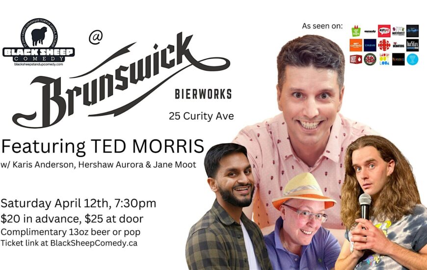 Black Sheep Comedy @ Brunswick Bierworks Featuring TED MORRIS