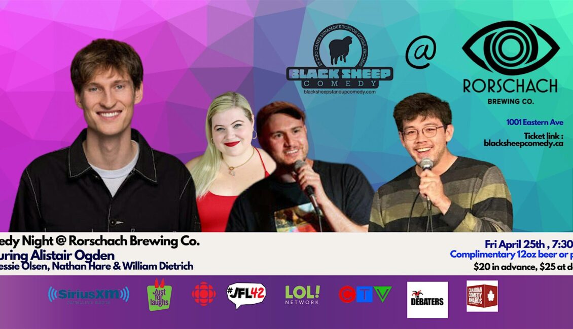 Black Sheep Comedy @ Rorschach Brewing Co. Featuring ALISTAIR OGDEN Black Sheep Comedy @ Rorschach Brewing Co. Featuring ALISTAIR OGDEN