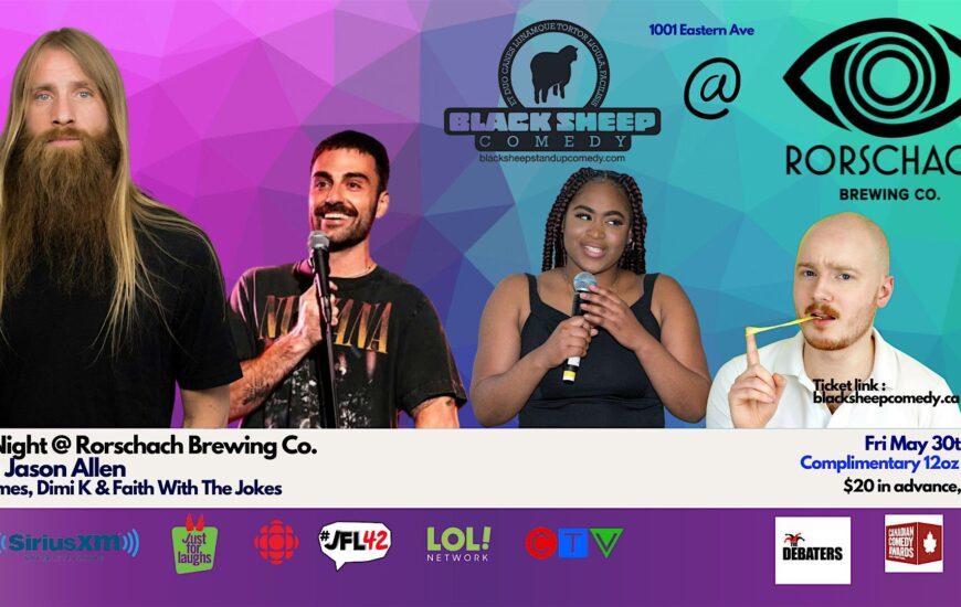 Black Sheep Comedy @ Rorschach Brewing Co. Featuring JASON ALLEN
