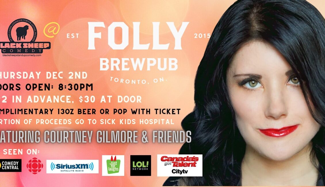 Black Sheep Comedy @ Folly Brewpub Featuring COURTNEY GILMOUR