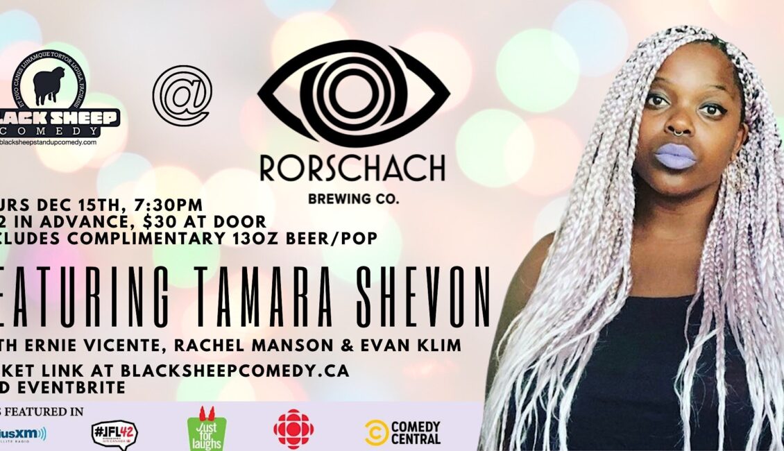 Black Sheep Comedy @ Rorschach Brewing Co. Featuring TAMARA SHEVON